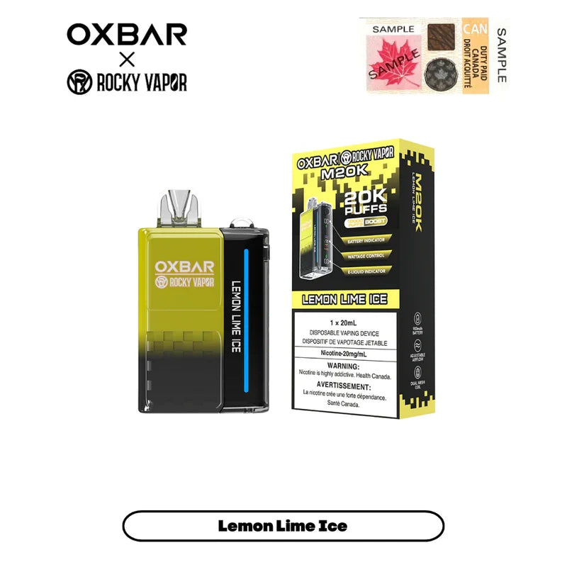 LEMON LIME ICE - OXBAR M20K - 20mg - 5pc/box - [ON]
