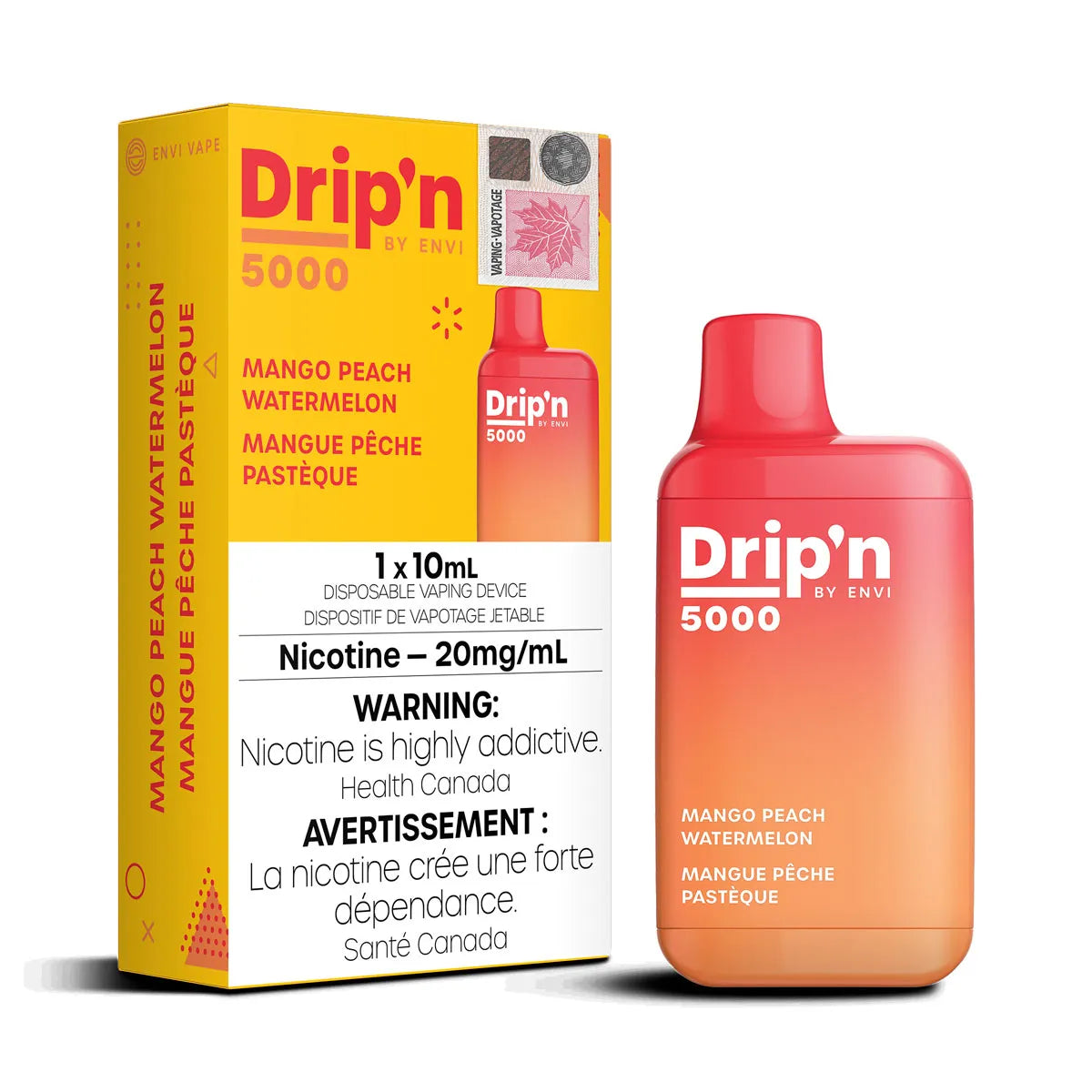 Mango Peach Watermelon - Drip'n 5000 by Envi - 20MG - 6pc/Carton