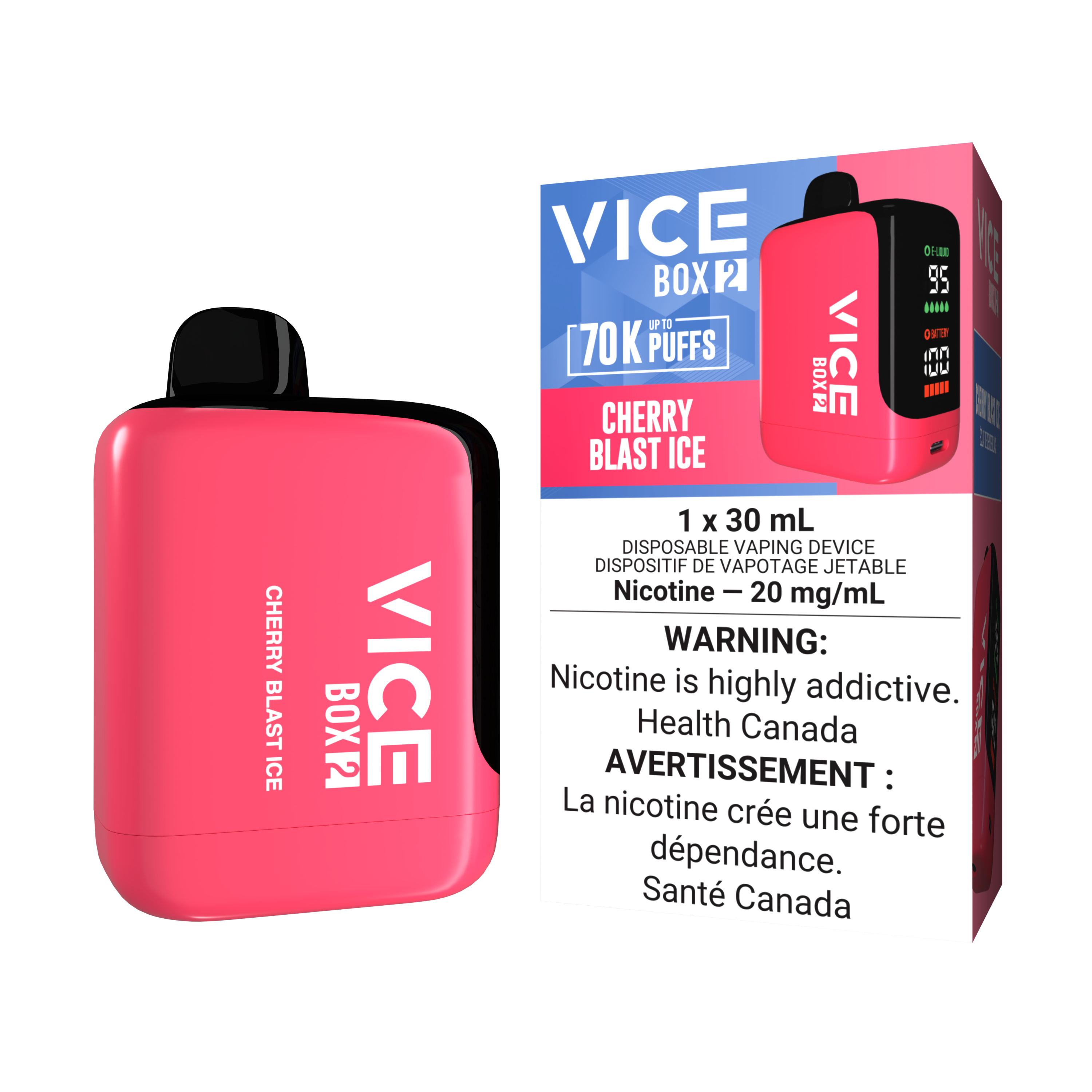 Cherry Blast Ice - Vice Box 2 - 20mg - 4pc/box - [ON]