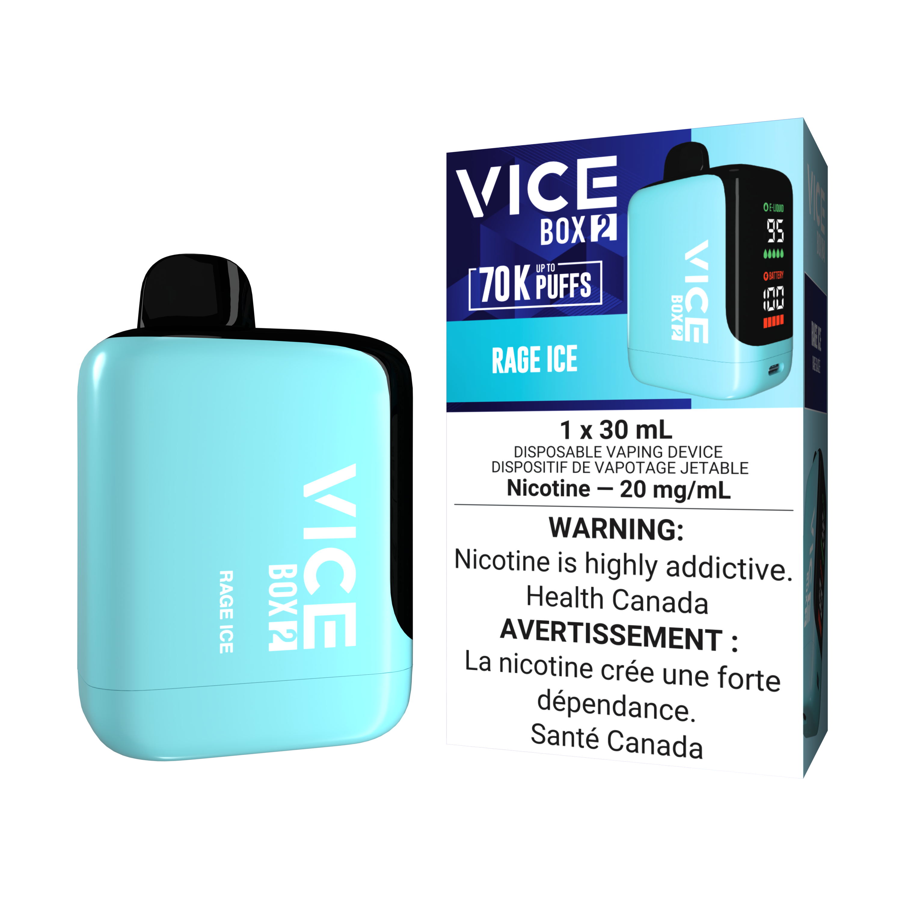Rage Ice - Vice Box 2 - 20mg - 4pc/box - [ON]