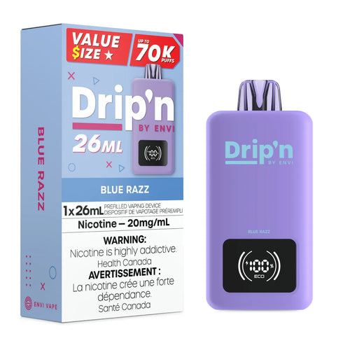 Blue Razz - Drip'n by Envi 26ml Disposable - 5pc/Carton [ON]