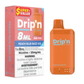 Peach Blue Razz Ice - Drip'n by Envi 8mL - 16K Disposable - 5/PK [ON]