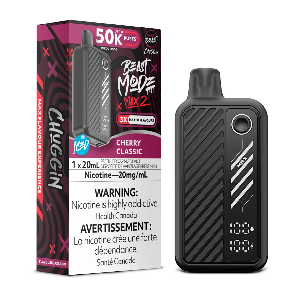 CHERRY CLASSIC - Flavour Beast Mode Max 2 50K  - 20MG - 5pc/Carton