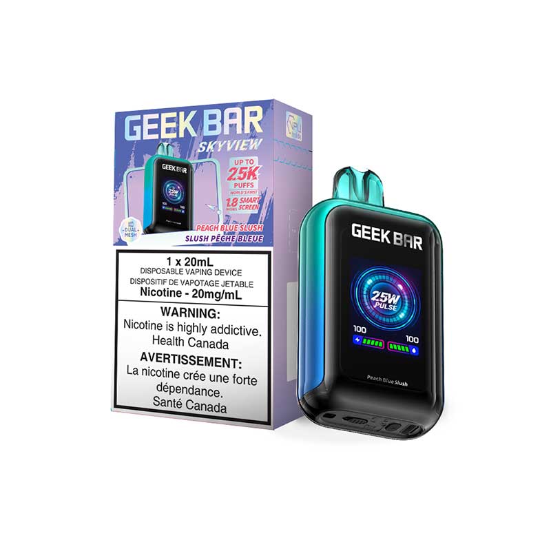 PEACH BLUE SLUSH - Geek Bar Sky View - 20mg - 5pk/box - [ON]